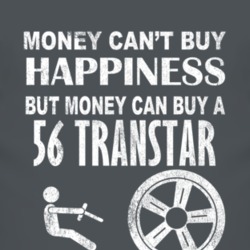 Money Cant Buy Happiness 1956 Studebaker Transtar Dark Distressed T Sh
