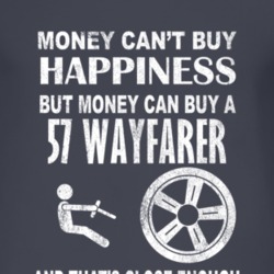 Money Cant Buy Happiness 1957 Chrysler Wayfarer Dark Distressed T Shir