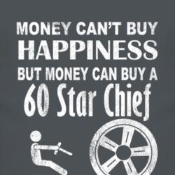 Money Cant Buy Happiness 1960 Pontiac Star Chief Dark Distressed T Shi