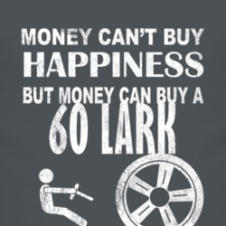 Money Cant Buy Happiness 1960 Studebaker Lark Dark Distressed T Shirt