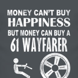 Money Cant Buy Happiness 1961 Chrysler Wayfarer Dark Distressed T Shir