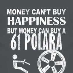 Money Cant Buy Happiness 1961 DODGE POLARA Dark Distressed T Shirt