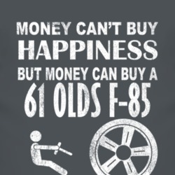 Money Cant Buy Happiness 1961 Oldsmobile Olds F-85 Dark Distressed T S