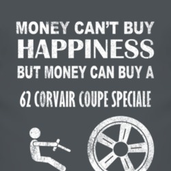 Money Cant Buy Happiness 1962 Chevy Corvair Coupe Speciale Dark Distre