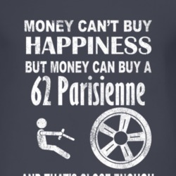 Money Cant Buy Happiness 1962 Pontiac Parisienne Dark Distressed T Shi
