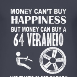 Money Cant Buy Happiness 1964 Chevy Veraneio Dark Distressed T Shirt