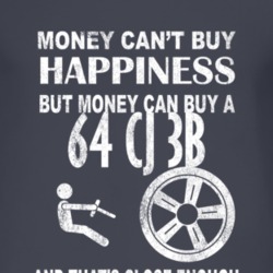 Money Cant Buy Happiness 1964 CJ 3B Dark Distressed T Shirt
