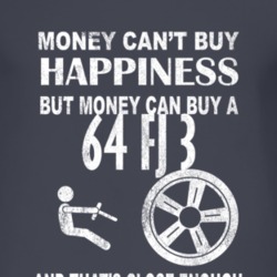 Money Cant Buy Happiness 1964 FJ 3 Dark Distressed T Shirt