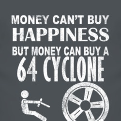 Money Cant Buy Happiness 1964 MERCURY CYCLONE Dark Distressed T Shirt