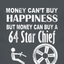 Money Cant Buy Happiness 1964 Pontiac Star Chief Dark Distressed T Shi
