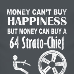 Money Cant Buy Happiness 1964 Pontiac Strato-Chief Dark Distressed T S