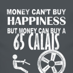 Money Cant Buy Happiness 1965 Cadillac Calais Dark Distressed T Shirt