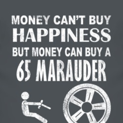 Money Cant Buy Happiness 1965 MERCURY MARAUDER Dark Distressed T Shirt