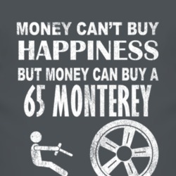 Money Cant Buy Happiness 1965 MERCURY MONTEREY Dark Distressed T Shirt