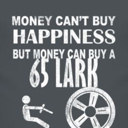Money Cant Buy Happiness 1965 Studebaker Lark Dark Distressed T Shirt