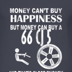 Money Cant Buy Happiness 1966 CJ 5 Dark Distressed T Shirt