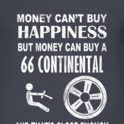Money Cant Buy Happiness 1966 Lincoln Continental Dark Distressed T Sh