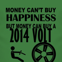 Money Cant Buy Happiness But It Can Buy A 2014 Chevy Volt T Shirt
