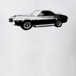 1969 AMC Rambler Side Black Graphic T Shirt