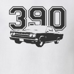1969 AMC Rambler With Engine Size Black Graphic T Shirt