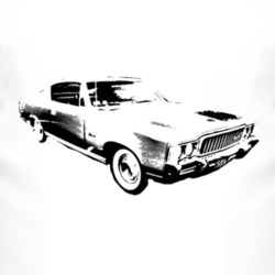 1971 AMC MATADOR Side Black Graphic T Shirt