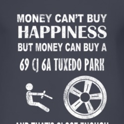 Money Cant Buy Happiness 1969 CJ 6A Tuxedo Park Dark Distressed T Shir