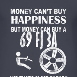 Money Cant Buy Happiness 1969 FJ 3A Dark Distressed T Shirt
