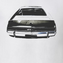 1970 AMC AMX Rear Black Graphic Light T Shirt