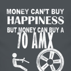 Money Cant Buy Happiness 1970 AMC AMX Dark Distressed T Shirt