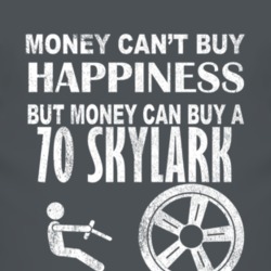 Money Cant Buy Happiness 1970 BUICK SKYLARK Dark Distressed T Shirt