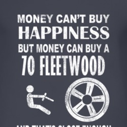 Money Cant Buy Happiness 1970 Cadillac Fleetwood Dark Distressed T Shi