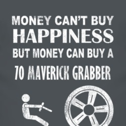 Money Cant Buy Happiness 1970  MAVERICK GRABBER Dark Distressed T Shir