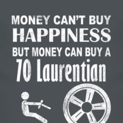 Money Cant Buy Happiness 1970 Pontiac Laurentian Dark Distressed T Shi