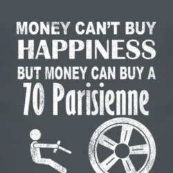 Money Cant Buy Happiness 1970 Pontiac Parisienne Dark Distressed T Shi