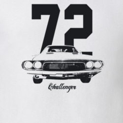 1972 Challenger Grill View With Year And Model Light Color T Shirt