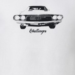 1972 Challenger Grill View With Model Light Color T Shirt