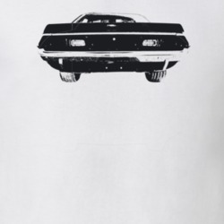 1972 Challenger Rear View Light Color T Shirt