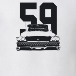 1959 Galaxie Grill View With Year Light Color T Shirt