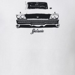 1959 Galaxie Grill View With Model Light Color T Shirt