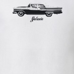 1959 Galaxie Side View With Model Light Color T Shirt