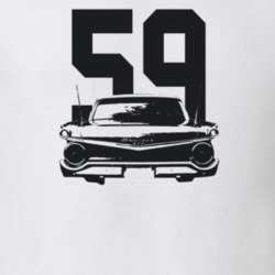 1959 Galaxie Rear View With Year Light Color T Shirt
