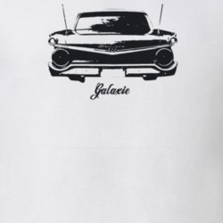 1959 Galaxie Rear View With Model Light Color T Shirt