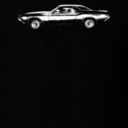 1972 Challenger Side View Dark Color T Shirt