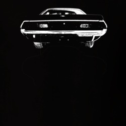 1972 Challenger Rear View Dark Color T Shirt