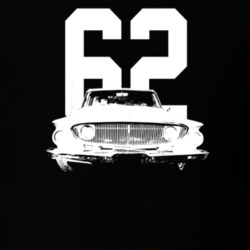1962 Dart Grill View With Year Dark Color T Shirt