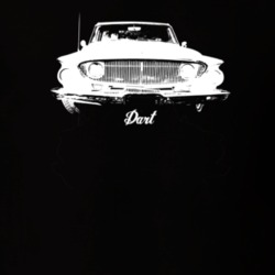1962 Dart Grill View With Model Dark Color T Shirt