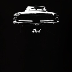1962 Dart Rear View With Model Dark Color T Shirt