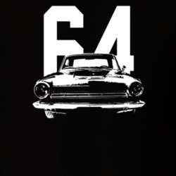 1964 Dart Grill View With Year Dark Color T Shirt