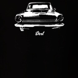 1964 Dart Grill View With Model Dark Color T Shirt