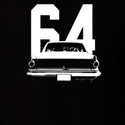 1964 Dart Rear View With Year Dark Color T Shirt